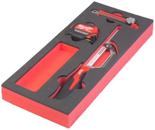 Accessori Milwaukee set per taglio e misurazione inserti in schiuma (3 pezzi) (4932464602 48221961 48220012) - 4932493252