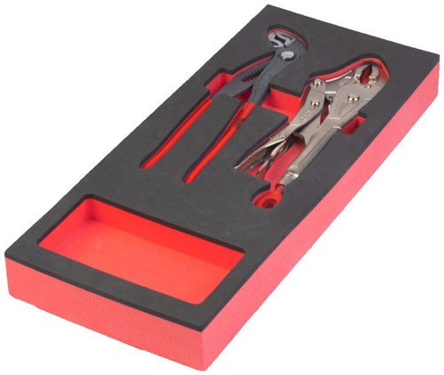 Accessori Milwaukee pinza per inserti in schiuma: pinza curva con bloccaggio 250 mm e pinza regolabile per pompa dell'acqua 250 mm (2 pezzi) - 4932493255
