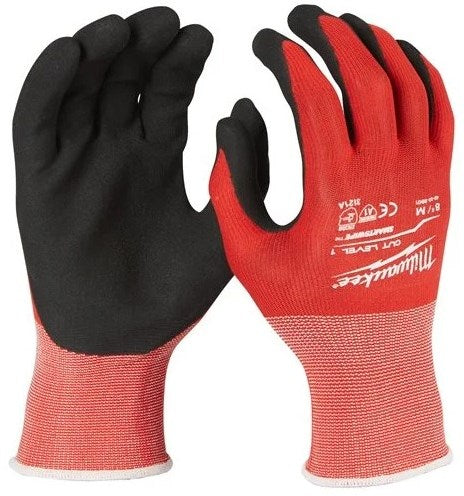 Milwaukee accessoires milwaukee snijklasse 1gedimde handschoenen. 12 pack cut level 1 handschoenen-m 8 - 4932471614