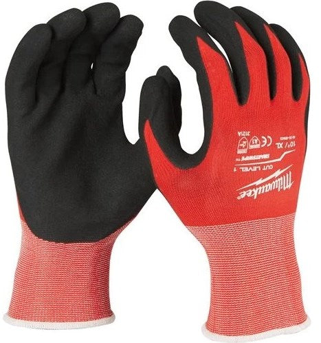 Milwaukee accessoires milwaukee snijklasse 1gedimde handschoenen. 12 pack cut level 1 handschoenen-xl 10 - 4932471616