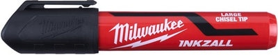 Milwaukee accessories inkzall black l chisel point marker - 4932471555