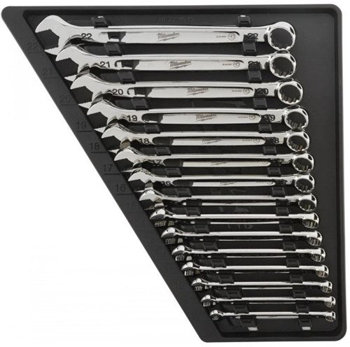 Milwaukee accessoires max bite | metrische ring- steeksleutel-set | 15-delig - 4932464258