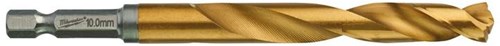 Milwaukee accessoires milwaukee metaalboor shockwave hss-g tin red hex shockwave hss-g tin red hex 10 mm - 1 st - 48894723
