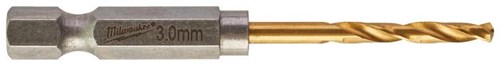 Milwaukee accessoires metaalboor swave hss-g ti. 3mm -10pcs - 4932478176