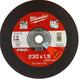 Milwaukee accesorios disco de corte para metal scs41 230 x 1,9 mm pro+ - 25 piezas - 4932451490