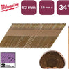 Accessori Milwaukee chiodi d-head 34° 63x2,8mm rs g sc2 | 2.200 pezzi - 4932492607