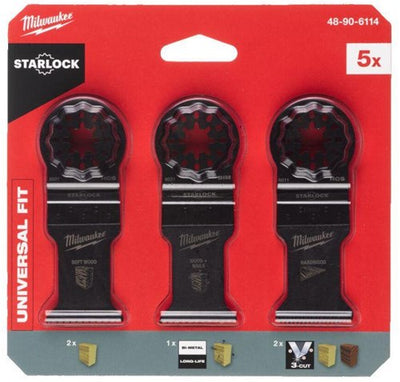 Accessori Milwaukee per Starlock | set piano in legno | 5 pezzi - 48906114