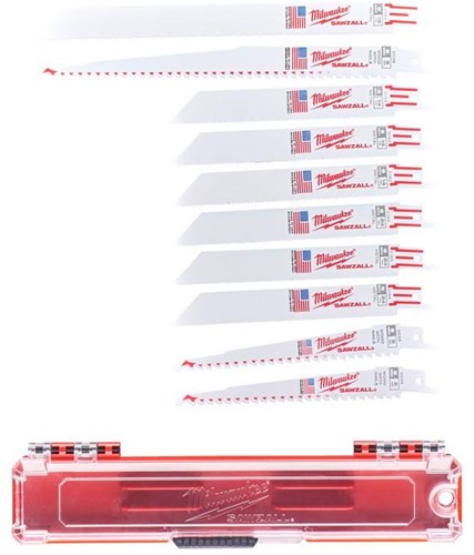 Set accessori Milwaukee lame per seghe alternative sawzall ® - 10 pezzi - 49222211