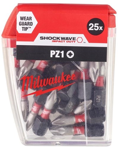 Accessori Milwaukee shockwave gen ii pz1 25mm 25 pezzi - 4932430861