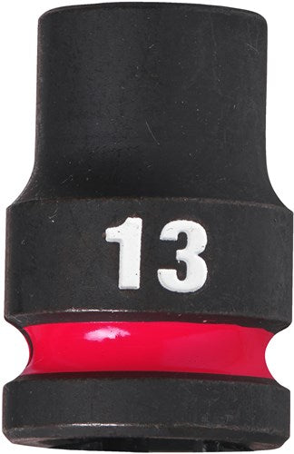 Milwaukee accessoires shockwave krachtdop 1 2 kort 13 mm | 1 stuk - 4932480307