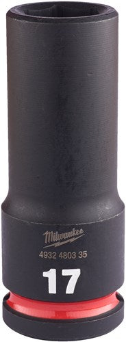 Accessori Milwaukee presa a impatto shockwave 1 2 lunga 17 mm | 1 pezzo - 4932480335