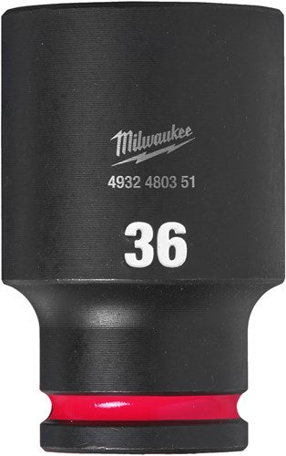 Accessori Milwaukee presa impatto shockwave 1 2 lunga 36 mm | 1 pezzo - 4932480351