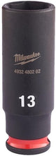 Accesorios Milwaukee vaso de impacto shockwave 1 4 de profundidad 13 mm | 1 pieza - 4932480262