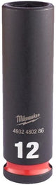 Milwaukee accessoires shockwave slagdop 3 8 diep 12mm | 1 stuk - 4932480286