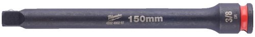 Milwaukee accessoires slagdop extentie shockwave 3 8 150mm | 1 stuk - 4932480297