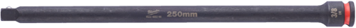 Milwaukee accessoires slagdop extentie shockwave 3 8 250mm | 1 stuk - 4932480298