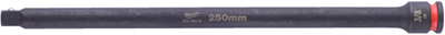 Milwaukee accessoires slagdop extentie shockwave 3 8 250mm | 1 stuk - 4932480298