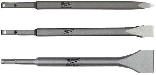 Milwaukee Accessories Starter Set Juego de cinceles sds-plus (3 piezas) - 4932430001