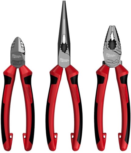 Milwaukee accessoires tangenset | langbek tang | combitang | zijkniptang - 4932492773