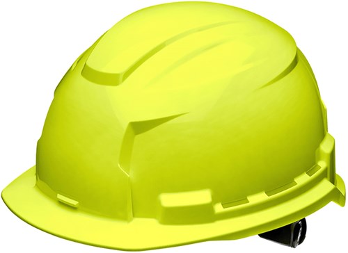 Milwaukee bolt100 hi-vis yellow ongeventileerde veiligheidshelm - 4932480666