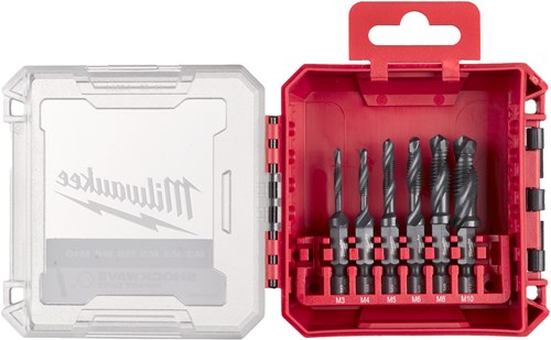 Accesorios Milwaukee combinación de grifo de taladro milwaukee | 1 4 hss-g | juego combinado de machos de taladrar - 4932498267