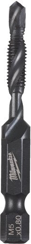 Accesorios Milwaukee combinación de grifo de taladro milwaukee | 1 4 hss-g | m5x57mm - 4932498263