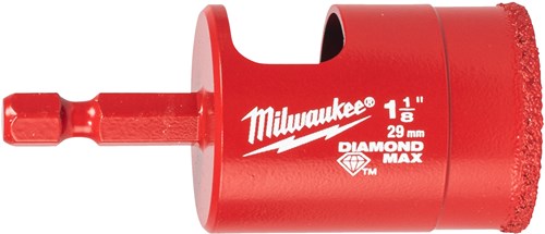 Milwaukee accessoires milwaukee boren | diamond max™ | 1 4 nat droog | 29 mm 1 4 hex - 4932498351