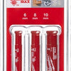 Accesorios Milwaukee juego de brocas de diamante milwaukee | diamante máximo™ | 1 4 mojado seco | 3 piezas - 4932498368