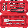 Milwaukee doppenset en ratel | 1 4 four flat™ | 38-delig | packout ready box - 4932498381