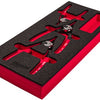 Set di pinze per anelli elastici con inserto in schiuma Milwaukee | 3 pezzi - 4932493632