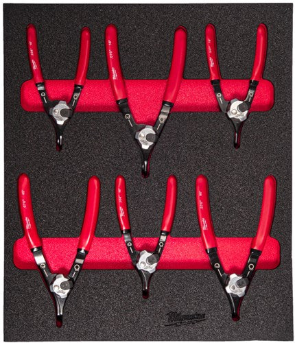 Milwaukee foam inlay borgveertangenset | 6-delig - 4932493633