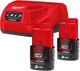 Milwaukee m12 nrg-302 | m12 accuset 12v (2x 3.0ah accu + c12 c lader) - 4933451902