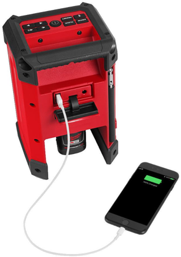Caricabatterie radio Milwaukee m12 rcdab+ | 12v| escl. batterie e caricabatterie - 4933472114