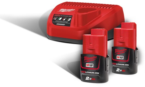 Kit milwaukee m12nrg-202 | Batería 12v 2.0ah - 4933459209