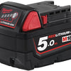 Milwaukee m18 b5 accu (18 v 5.0 ah li-ion) - 4932430483