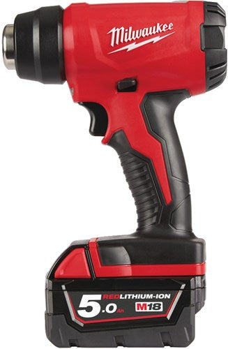 Pistola de aire caliente a batería milwaukee m18 bhg-502c - 18v 5.0ah li-ion - 4933459772