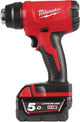 Milwaukee m18 bhg-502c accu heteluchtpistool - 18v 5.0ah li-ion - 4933459772