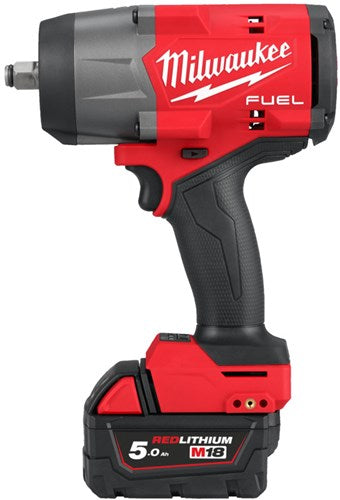 Milwaukee m18 fhiw2f12-502x Llave de impacto m18 fuel™ 1 2 alto ajuste, anillo de fricción de 1491 nm, 2 x 5,0 ah - 4933492783