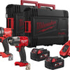 Milwaukee m18 fpp2f3-502x | m18 fuel™ accu gereedschapsset 2-kit (m18fpd3, fmtiw2f12 (2x 5.0ah accu + lader in hd box) - 4933492518