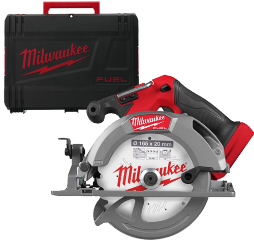 Sierra circular inalámbrica Milwaukee m18 fuel™ m18 fcs552-0x 165 mm | sin pilas ni cargador en estuche HD - 4933493588