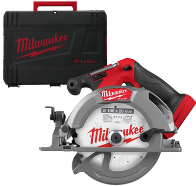Sierra circular inalámbrica Milwaukee m18 fuel™ m18 fcs552-0x 165 mm | sin pilas ni cargador en estuche HD - 4933493588