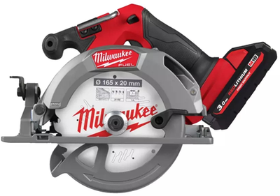 Sierra circular inalámbrica Milwaukee m18 fuel™ m18 fcs552-302x 165 mm | con 2 baterías de 3,0 Ah en caja HD - 4933493589