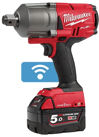 Milwaukee m18 onefhiwf34-502x | Llave de impacto con batería de una llave para combustible 18v 3 4 1627nm en caja hd (batería 2x 5.0ah + cargador m12-18 fc) - 4933459730
