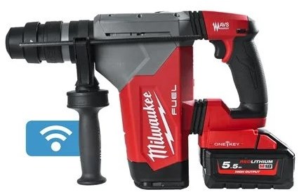 Milwaukee m18 onefhpx-552x | martello perforatore a batteria con chiave singola 18v sds-plus 32mm fixtec in box hd (2x batteria 5,5ah + caricatore m12-18 fc) - 4933478496