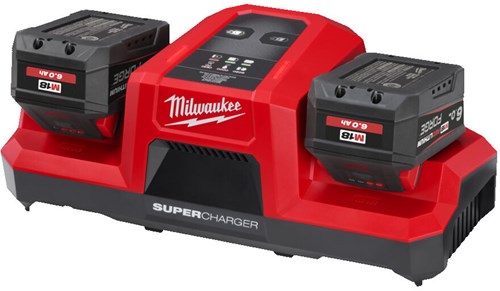 Supercargador milwaukee m18 dbsc de doble bahía