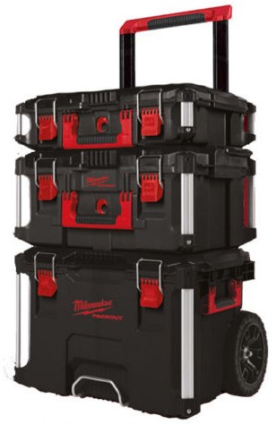 Milwaukee packout 1 + 2 + 3 set completo di custodie portaoggetti - 4932464244