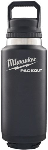 Borraccia Milwaukee packout™ 1065 ml con coperchio nera - 4932493468