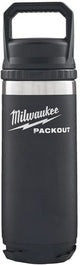 Borraccia Milwaukee packout™ 532 ml con coperchio nera - 4932493992