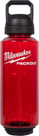 Bottiglia in plastica Milwaukee packout™ con tappo | 1420ml| rosso - 4932498638