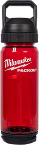 Bottiglia in plastica Milwaukee packout™ con tappo | 740ml| rosso - 4932498636